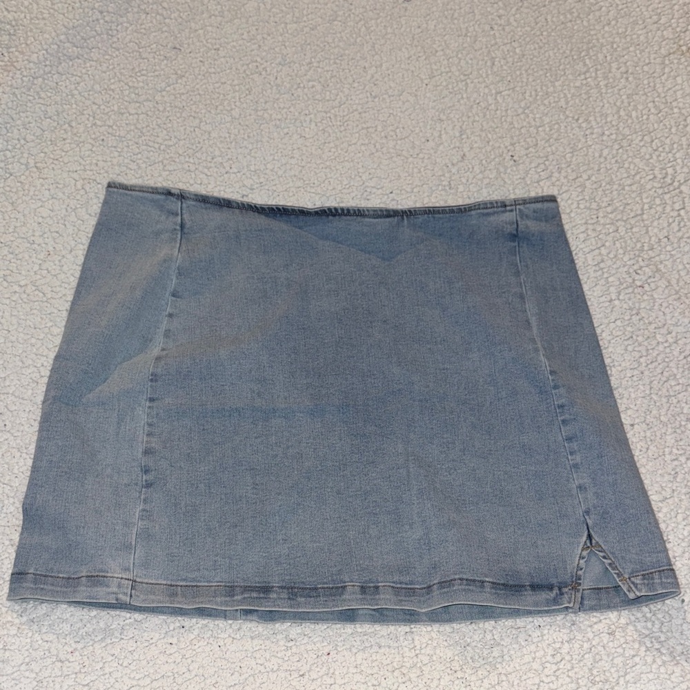 Wild Fable Light Blue Denim Mini Skirt